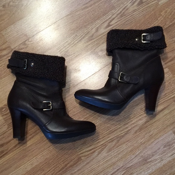 Anne Klein Shoes - NWOT Anne Klein Andre brown leather ankle boots